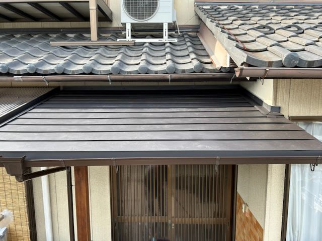 大垣市　屋根改修　リフォームの大丸　カラーGL鋼板によるカバー工法