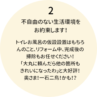 不自由のない生活環境をお約束します。