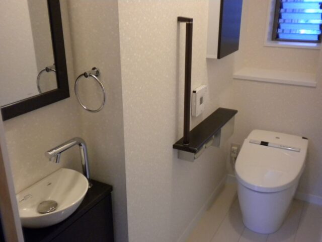レイアウト変更で使い勝手の良いトイレへ